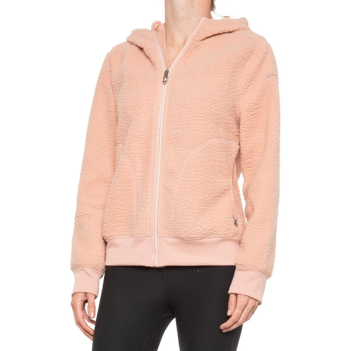 Spyder Women's Lydia Sherpa Fleece Full Zip Hooded Jacket, Color Options
