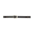 Straight Bridle Leather Curb Strap, Black
