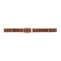 Straight Bridle Leather Curb Strap, Rich Brown
