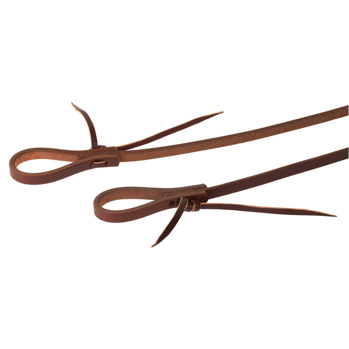 STS Ranch Harness Leather Roping Rein, Water Tie Ends, 1/2" x 7-1/2'