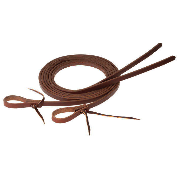 STS Ranch Signature Tack Harness Leather Split Rein, Water Tie Ends, 8'