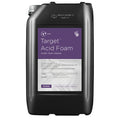 Black container of Target Acid Foam with purple label on a white background