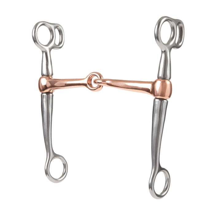Tom Thumb Bit with 5" Copper Plated Mouth, Chrome Plated