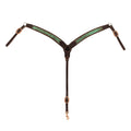 Turquoise Croc Contoured Breast Collar