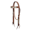 Turquoise Cross Aztec 5/8" Headstall