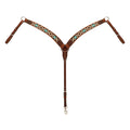 Turquoise Cross Aztec Contoured Breast Collar