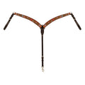 Turquoise Cross Floral Vine Contoured Breast Collar