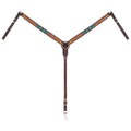 Turquoise Cross Turquoise Beaded 1-1/4" Straight Breast Collar