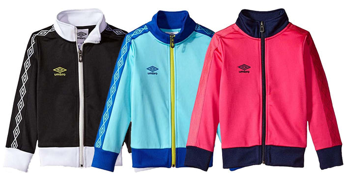 Umbro Little Girls Double Diamond Zip Up Jacket, Color Options