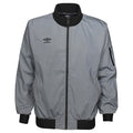 Umbro Men's Full Zip Reflective Jacket, Silver Reflective