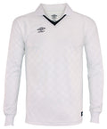 Umbro Men's The Checker Long Sleeve Jersey, White/Black