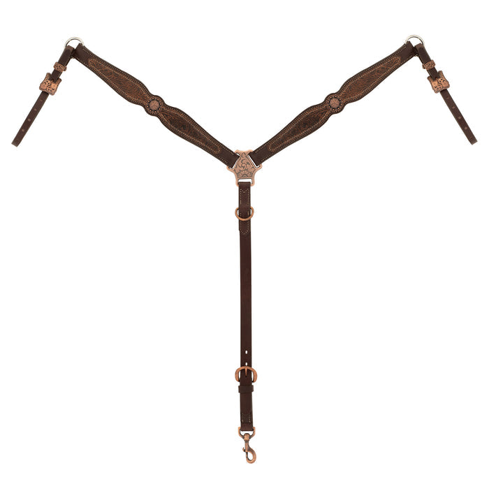 Western Floral Scalloped Breast Collar