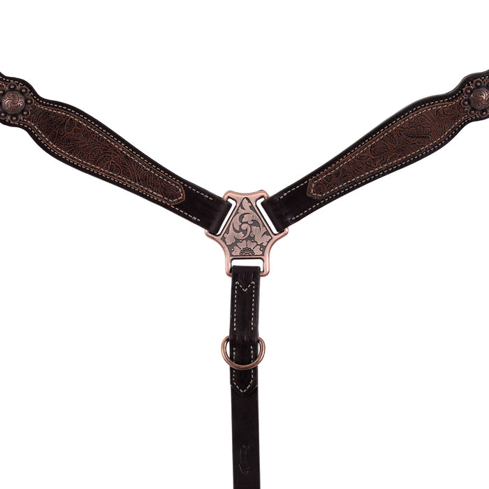 Western Floral Scalloped Breast Collar