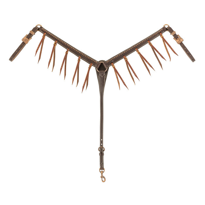 Western Outlaw Tasseled Western Leather Breast Collar