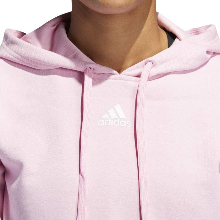 adidas Women's 3-Stripes Cropped Fleece Pullover Hoodie, Color Options