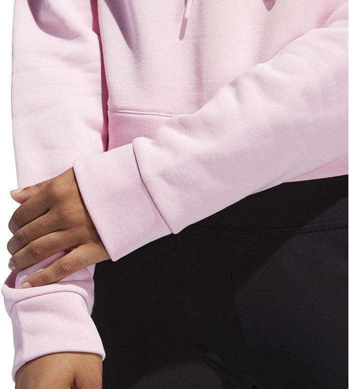 adidas Women's 3-Stripes Cropped Fleece Pullover Hoodie, Color Options