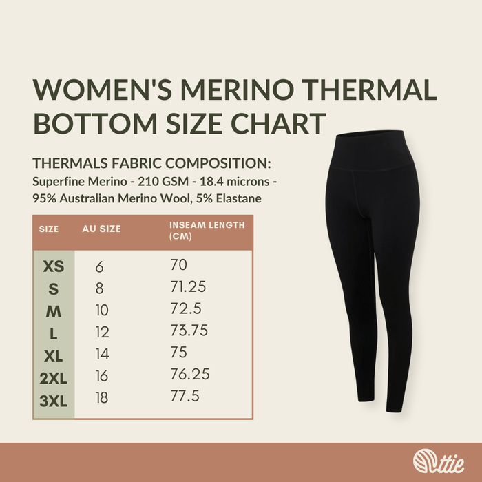 Oz Backcountry Women's Merino Thermal Bottoms