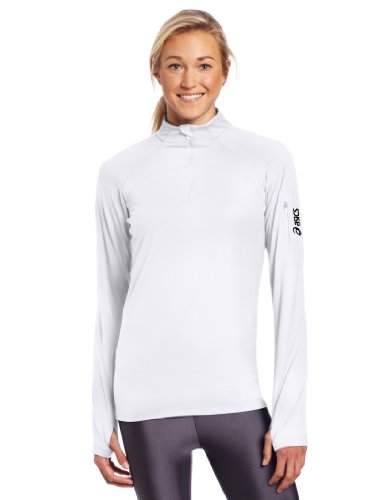 Asics Women's Team Tech Half Zip Long Sleeve Athletic Shirt Top, Several Colors