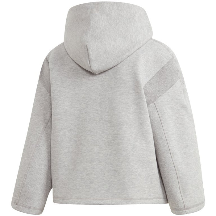 Adidas Women's VRCT Cropped Pullover Hoodie, Gray
