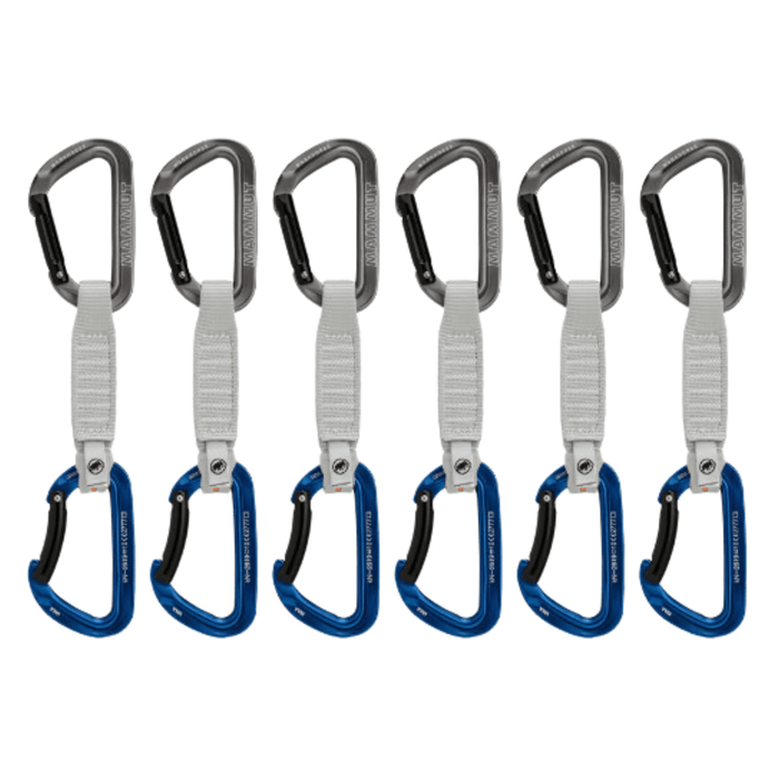 Mammut Carabiner Grey-Blue / 12 cm Workhorse Keylock Quickdraws 2040-02571-33275-74