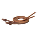 Working Tack Extra Heavy Harness Leather Quick Change Split Reins, 5/8" x 8'