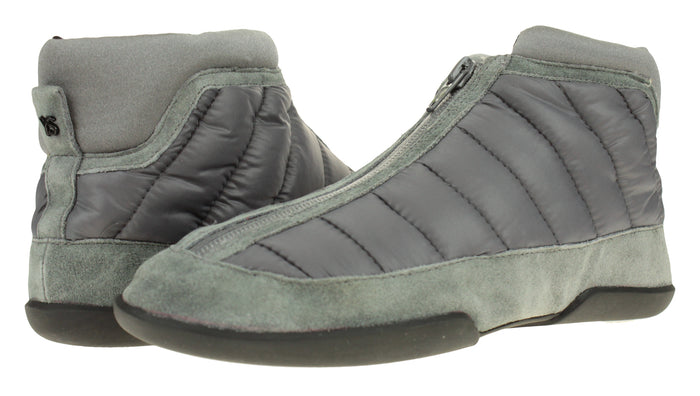 Yosi Samra Women's Crystal Steeple Nylon Ankle Boot Grey