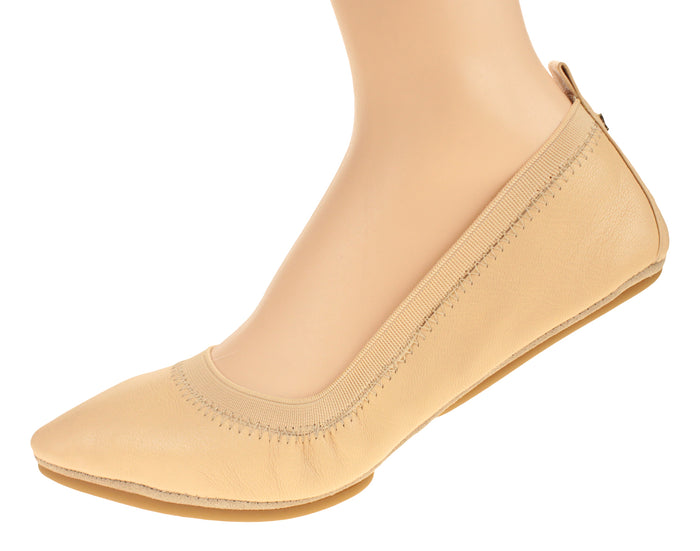 Yosi Samra Women's Vienna Ballet Flat, Nude