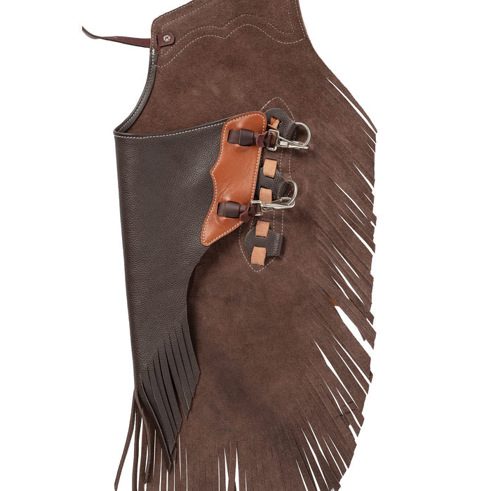 Youth Leather Cowboy Chinks, Boys or Girls, Buckstitch