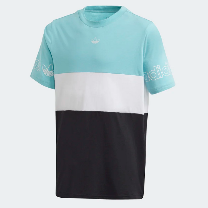 Adidas Youth Panel Tee Shirt, Blue Spirit