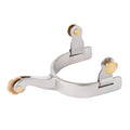 Youth Spurs with Plain 5/8" Band, 1-3/4" Shank, Rosebud Rowel