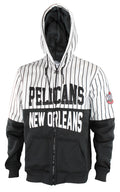 Zipway NBA Men's New Orleans Pelicans Bold Move Full Zip Hoodie, Black/White