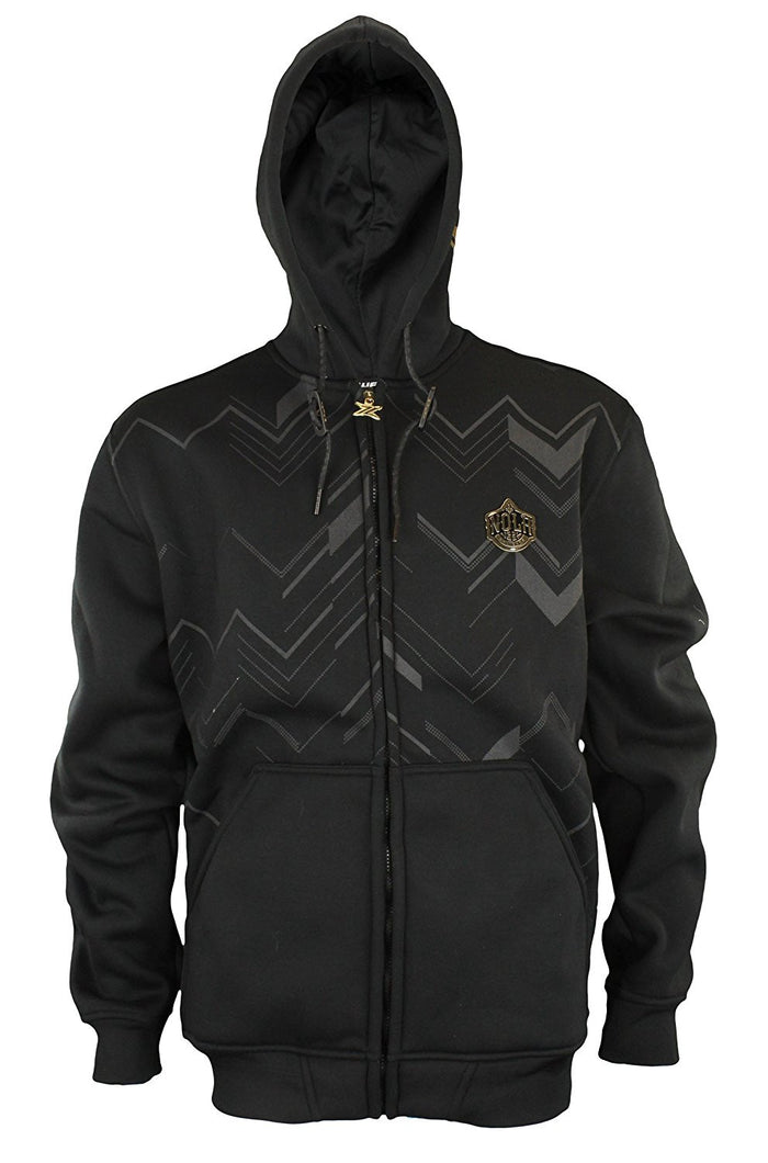 Zipway NBA Men's New Orleans Pelicans Signature Black and Gold Full Zip Hoodie
