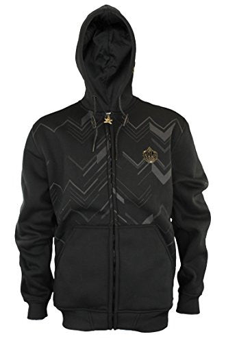 Zipway NBA Men's New Orleans Pelicans Signature Black and Gold Full Zip Hoodie