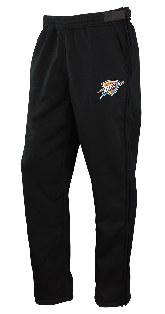 Zipway NBA Men's Oklahoma City Thunder Performance Fleece Tear-Away Pants, Black