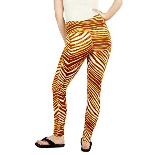 Zubaz NCAA Women's Arizona State Sun Devils Team Color Tiger Print Leggings Pant