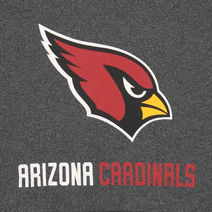 Zubaz NFL Arizona  Cardinals Men's Heather Grey  Fleece Hoodie