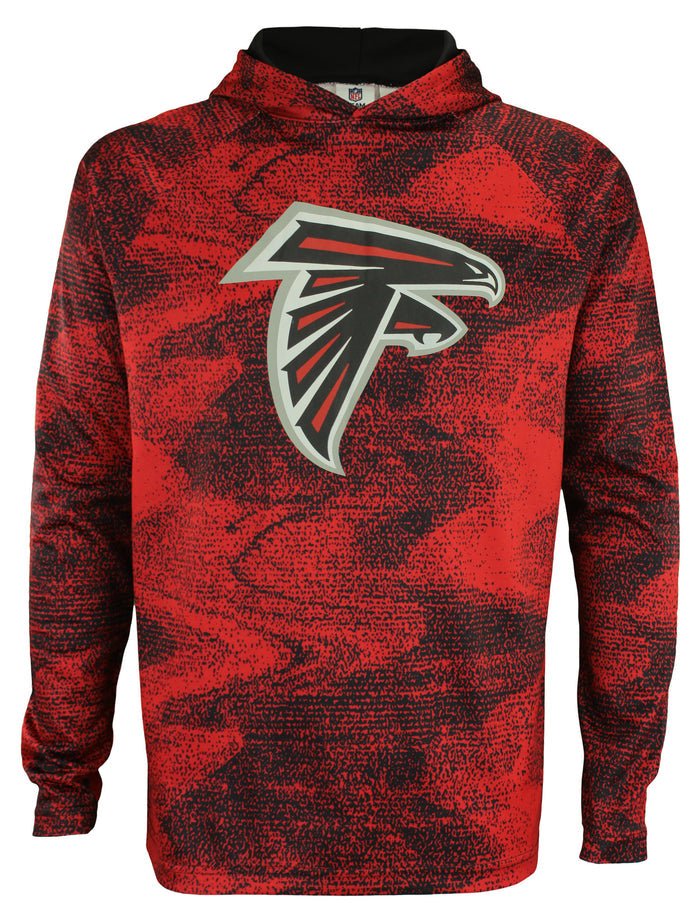 Zubaz NFL Atlanta Falcons Men's Static Body French Terry Hoodie