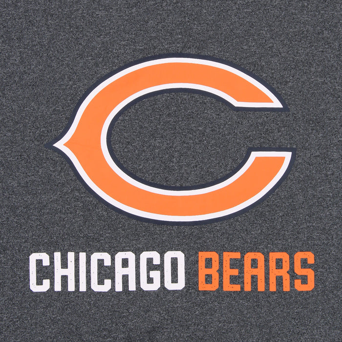 Zubaz NFL Chicago Bears Men's Heather Grey Fleece Hoodie