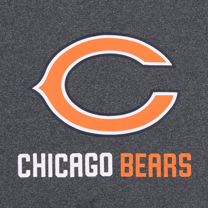Zubaz NFL Chicago Bears Men's Heather Grey  Fleece Hoodie