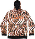 Zubaz NFL Football Men's Cincinnatti Bengals Zebra Print Touchdown Hoodie