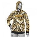Zubaz NFL Football Men's Pittsburgh Steelers Zebra Print Touchdown Hoodie