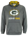 Zubaz NFL Green Bay Packers Men's Heather Grey Fleece Hoodie
