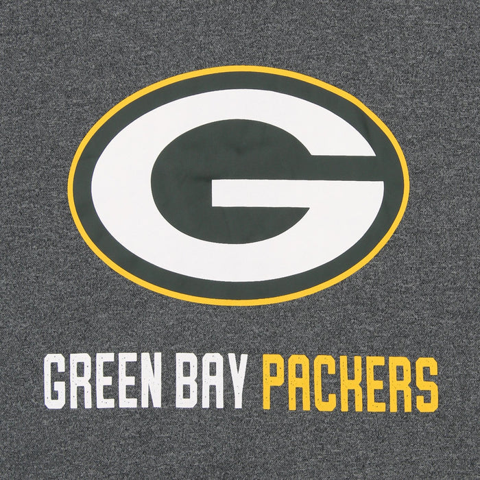 Zubaz NFL Green Bay Packers Men's Heather Grey  Fleece Hoodie
