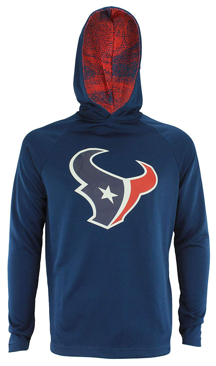 Zubaz NFL Houston Texans Men's Lightweight French Terry Hoodie