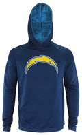 Zubaz NFL Los Angeles Chargers Men's Lightweight  French Terry Hoodie