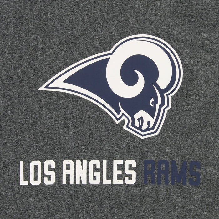 Zubaz NFL Los Angeles Rams Men's Heather Grey  Fleece Hoodie