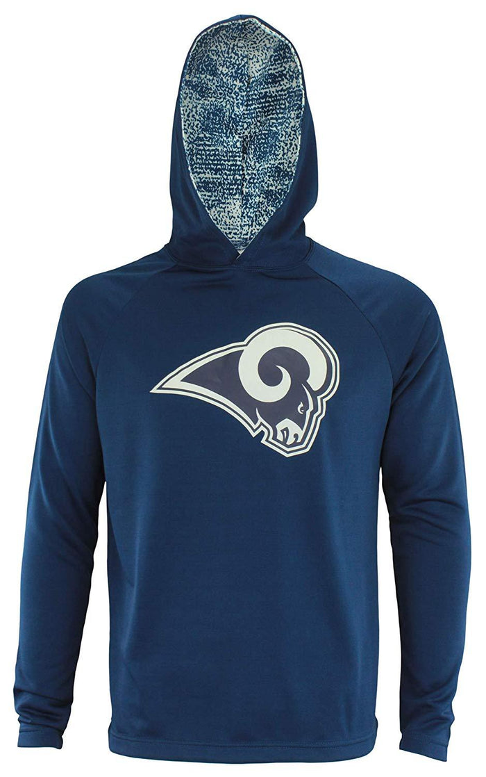 Zubaz NFL Los Angeles Rams Men's Lightweight  French Terry Hoodie