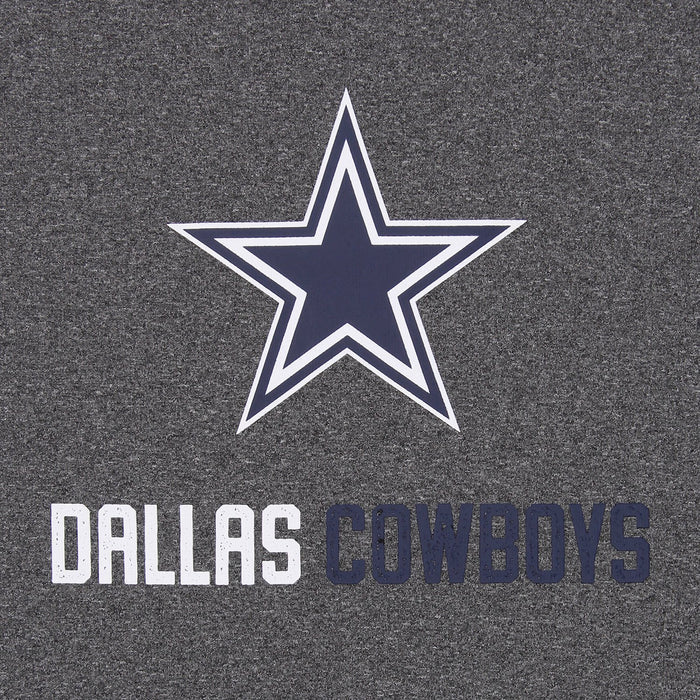 Zubaz NFL Men's Dallas Cowboys  Fleece Hoodie, Heather Grey