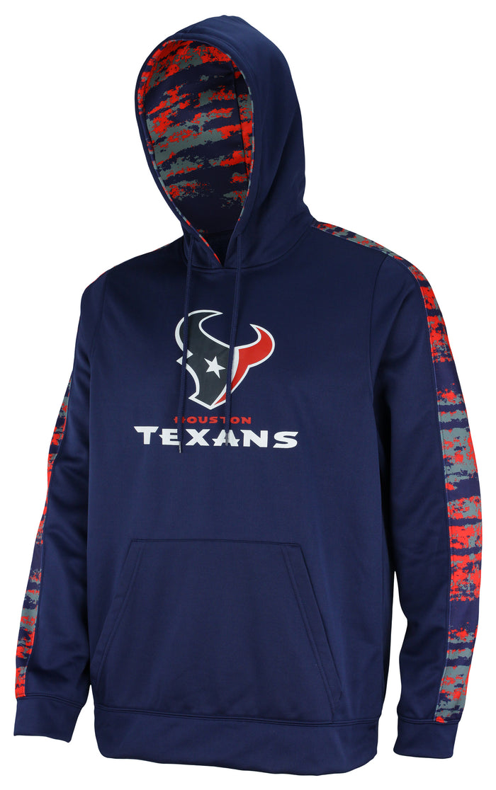 Zubaz NFL Men's Houston Texans Hoodie w/ Oxide Sleeves