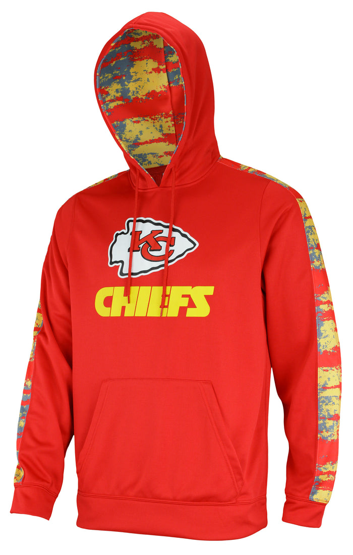 Zubaz NFL Men's Kansas City Chiefs Hoodie w/ Oxide Sleeves